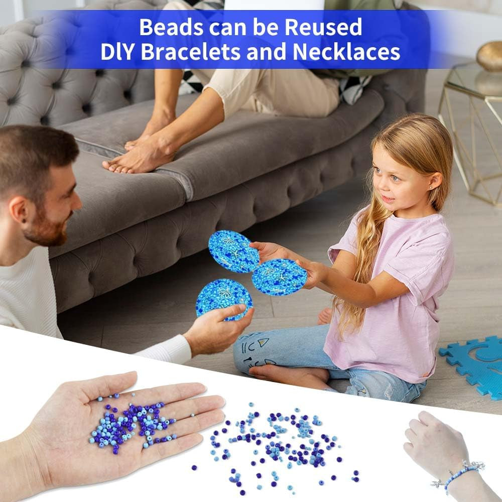 Skin Picking Fidget Toys, Picking Pad, Sensory Toys for Picking Fidget, Reusable Beads, Sensorytoy for Children and Adult, Easter Party Favors for Kids(8.5Cm/3.35In)